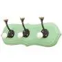 Indianshelf Handmade 2 Artistic Vintage Green Wooden Double Loop Coat Hooks Hangers/Clothes Hooks Door Mount Indianshelf Handmade 2 Artistic Vintage Green Wooden Double Loop Coat Hooks Hangers/Clothes Hooks Door Mount