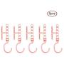 HHXD 5Pcs Portable Clothes Hanger Organizer,with Handles Save Space Storage Coat Hangers Fashion/Pink / 19.2 x 4.8cm