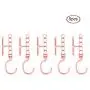 HHXD 5Pcs Portable Clothes Hanger Organizer,with Handles Save Space Storage Coat Hangers Fashion/Pink / 19.2 x 4.8cm