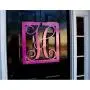 Rectangle Metal Monogram Letter, Monogram Wreath, Door Hanger Monogram, Metal Monogram Letter, Wall Art