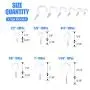 Glarks 100-Pieces 6 Sizes White Vinyl Coated Cup Hooks Screw-in Ceiling Hooks Screw Hooks Mug Hooks Hangers Assortment Kit for Home and Office Use Glarks 100-Pieces 6 Sizes White Vinyl Coated Cup Hooks Screw-in Ceiling Hooks Screw Hooks Mug Hooks Hangers Assortment Kit for Home and Office Use
