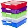 Storex Classroom Student Project Box, 12 x 12 Inches, Assorted Tints, 5-Pack (63202U05C) Storex Classroom Student Project Box, 12 x 12 Inches, Assorted Tints, 5-Pack (63202U05C)