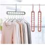 10pcs Random Color Magic Multi-Port Support Circle Clothes Hanger, Clothes Drying Rack Multifunction Plastic Clothes Hangers Home Storage Hangers