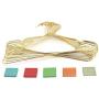 KOOBAY 30Pack 16.5" Adult Size Fashion Golden Shiny Metal Wire Hangers Apparel Display Clothes Coat Hangers