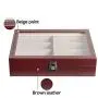 JackCubeDesign Leather 8 Compartments Eyeglass Display Organizer Eyeglasses Sunglass Storage Case Boxes Eyewear Tray Stand Suede Inside with Acrylic Cover(Brown, 17.4 x 6.7 x 1.97) ? :MK379B JackCubeDesign Leather 8 Compartments Eyeglass Display Organizer Eyeglasses Sunglass Storage Case Boxes Eyewear Tray Stand Suede Inside with Acrylic Cover(Brown, 17.4 x 6.7 x 1.97) ? :MK379B