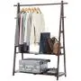 PeaceipUS Solid Wood Coat Rack Floor Style Simple Hangers Bedroom Living Room Wooden Clothes Racks Childrens Storage Rack (Color : Brown) PeaceipUS Solid Wood Coat Rack Floor Style Simple Hangers Bedroom Living Room Wooden Clothes Racks Childrens Storage Rack (Color : Brown)