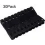 Jetec 30 Pieces Velvet Hangers Clips Flocked Clothes Hanger Velvet Finger Grip Clips, Black Jetec 30 Pieces Velvet Hangers Clips Flocked Clothes Hanger Velvet Finger Grip Clips, Black