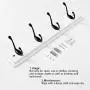 MoMA Mounted Coat Hanger - Wall-Mounted Coat Rack - Clothes Rack with Hook Frame - Wall Rack with Hooks - Wall-Hanging Organizer for Wood Wall - Wall Mounted Clothes Storage Rack&Hook - 16.5"x3"x3" MoMA Mounted Coat Hanger - Wall-Mounted Coat Rack - Clothes Rack with Hook Frame - Wall Rack with Hooks - Wall-Hanging Organizer for Wood Wall - Wall Mounted Clothes Storage Rack&Hook - 16.5"x3"x3"