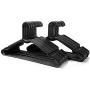 50pc Black Tubular Clothes Hanger Sets ? Space Saving - Perfect for Dresses and Blouses - Work Great for Shirts, T-Shirts and Scarves