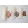 3 Pcs Stone Towel Hangers - Wood Coat Rack with Rocks. Clothes hanger. Rock towel hangers. Beach Stone Hook - Wall mounted coat rack.
