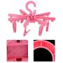 Huhushop LED Cloth Hangers Clip Lamp Photo Cards Light Multifunction Plastic Hangers with Light(Pink)