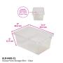 ECR4Kids Scoop-Front Storage Bins, Easy-to-Grip Design Storage Cubbies, Kid Friendly and Built to Last, Pairs with ECR4Kids Storage Units, 10-Pack, Clear