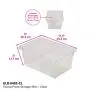 ECR4Kids Scoop-Front Storage Bins, Easy-to-Grip Design Storage Cubbies, Kid Friendly and Built to Last, Pairs with ECR4Kids Storage Units, 10-Pack, Clear