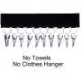 LEVOSHUA Towel Bar Hanger, 10 Towel Clip Holder, Towel Rack Towel Storage Organizer for Closet - Change Your Clothes Hanger to A Towel Hanger LEVOSHUA Towel Bar Hanger, 10 Towel Clip Holder, Towel Rack Towel Storage Organizer for Closet - Change Your Clothes Hanger to A Towel Hanger