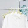 10pcs Random Color Foldable Travel Clothes Organizer Hanger Rack Wardrobe Closet Drying Holder Hanger Clothes Drying Rack Clothes Storage Rack