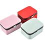 likemybaby Mini Jewelry Boxes Portable Jewelry Storage Boxes Ring Earring Earring Leather Jewelry Boxes (Pink)