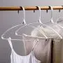 Cabilock Clothes Hanger 5Pcs Aluminum Alloy Laundry Racks Traceless Multifunctional Clothes Hangers for Home