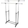 WDDH Clothes Drying Rack,Rolling Laundry Dryer Hanger Stand,Double Rail Garment Clothing Rack with Adjustable for Rolling Clothes Organizer
