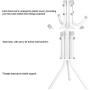YXZQ Shelf, Coat Rack,12 Hooks Metal Coat Rack Hat Tree Stand Clothes Bag Hanger Drying Rack Clothes Rack Organizer for Home Bedroom,68.50inch Height(White)