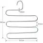 Ziqi S Type Pants Hanger,Multi-Purpose 5 Layers Stainless Steel Pant Rack Space Saver Hangers Clothes Organizer for Trousers Towels Scarf & Tie (6pcs silver) Ziqi S Type Pants Hanger,Multi-Purpose 5 Layers Stainless Steel Pant Rack Space Saver Hangers Clothes Organizer for Trousers Towels Scarf & Tie (6pcs silver)