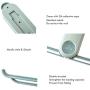 KWANITHINK Hanger Storage Organizer, Clothes Hanger Holder Rack Wall Mounted Adhesive Space Saver for Wardrobe & Laundry (Green+Blue)