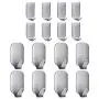Adhesive Hooks,Heavy Duty Wall Hooks Stainless Steel Ultra Strong Waterproof Hanger for Keys, Towel, Coat, Bags, Robe, Home, Kitchen, Bathroom - 16 Pack
