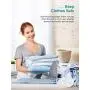 Decen Steam Iron for Clothes, 1700W Portable Travel Iron for Crafts, Handheld Travel Garment Steamer Fabric Wrinkles Remover with 300ML Water Tank