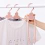EvaroFly Multipurpose Stretch Folding Hanger, Save Space Storage Clothes Hanger, Household Travel Camping -Pink 41x17cm