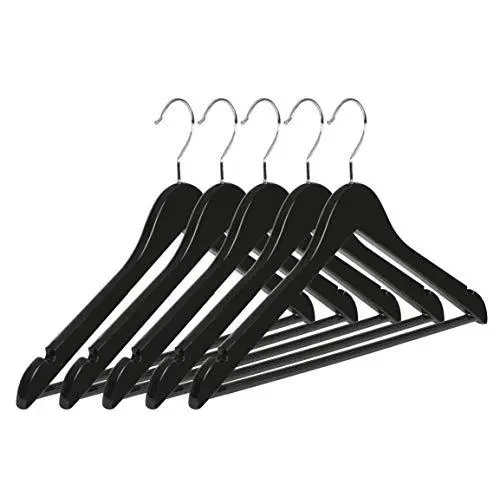 NAKIOR Premium ABS Plastic Suit Hangers {Set of 5} Strong Clothes Hanger with Non Slip Pants Bar | Heavy Duty 1-Piece Construction | Break Resistant Clothing Hangers for Dress, Blouse, Jacket & More NAKIOR Premium ABS Plastic Suit Hangers {Set of 5} Strong Clothes Hanger with Non Slip Pants Bar | Heavy Duty 1-Piece Construction | Break Resistant Clothing Hangers for Dress, Blouse, Jacket & More