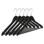 NAKIOR Premium ABS Plastic Suit Hangers {Set of 5} Strong Clothes Hanger with Non Slip Pants Bar | Heavy Duty 1-Piece Construction | Break Resistant Clothing Hangers for Dress, Blouse, Jacket & More