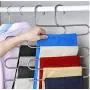 5 Layers S Shape Multifunctional Clothes Hangers Pants Storage Hangers Cloth Rack Multilayer Storage Cloth Hanger 5PC 5 Layers S Shape Multifunctional Clothes Hangers Pants Storage Hangers Cloth Rack Multilayer Storage Cloth Hanger 5PC