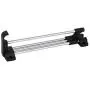 uxcell A16052500ux0218 Wardrobe Closet Clothes Hanger 250mm Length Retractable Pull Out Metal Rod Rail Silver Tone
