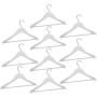 Harbour Housewares Childrens Kids Wooden Clothes Coat Hanger Hangers - White - Set of 10 Harbour Housewares Childrens Kids Wooden Clothes Coat Hanger Hangers - White - Set of 10