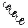 10 Pieces Double Prong Robe Hook Rustic Hooks Retro Cloth Hanger with 20 Pieces Screws, Black Color 10 Pieces Double Prong Robe Hook Rustic Hooks Retro Cloth Hanger with 20 Pieces Screws, Black Color