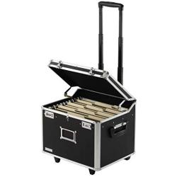 Vaultz Locking Mobile File Chest, Letter/Legal, 15 1/4 x 12 1/4 x 11 1/2, Black (VZ00635)