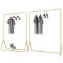 Industrial pipe Clothes Display Racks Metal Heavy Duty Garment Rack Customized Hangers Clothing Shelves Gold Industrial pipe Clothes Display Racks Metal Heavy Duty Garment Rack Customized Hangers Clothing Shelves Gold