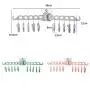 ETbotu Bathrooms Hanger Rack Clothespin Portable Multifunctional Hanging Drying Rack for Home Kitchen Travel Storage Pink 4816.81.5cm ETbotu Bathrooms Hanger Rack Clothespin Portable Multifunctional Hanging Drying Rack for Home Kitchen Travel Storage Pink 4816.81.5cm