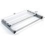 Finnhomy Oversize Folding Clothes Drying Rack Clothes Dryer for Laundry and Home Rust-Resistant, 45.5 Inch
