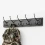 LAXF-Wall Coat Racks with Hooks/Hangers Coat Rack Bamboo Clothes Hook Dorm Room Bedroom on The Wall Wall-Mounted Hook Hanger Multifunction Straight Edge Black (Size : 96.3cm) LAXF-Wall Coat Racks with Hooks/Hangers Coat Rack Bamboo Clothes Hook Dorm Room Bedroom on The Wall Wall-Mounted Hook Hanger Multifunction Straight Edge Black (Size : 96.3cm)