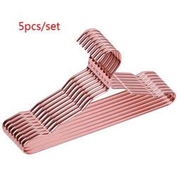 niumanery Aluminum Alloy Thicker Drying Racks Home Clothes Hanger Seamless Anti-Slip Rose Gold