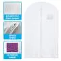 Plixio 40" Travel Garment Bags for Clothing Storage of Suits, Dresses, Dance Costumes - Hanging Clothes Bag with Window and Zipper (10 Pack) Plixio 40" Travel Garment Bags for Clothing Storage of Suits, Dresses, Dance Costumes - Hanging Clothes Bag with Window and Zipper (10 Pack)