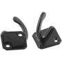 uxcell Kitchen Cabinet Wall Door Clothes Hat Bag Hanger Storage Hook Holder 5pcs Black