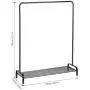 LANGRIA Clothing Garment Rack Heavy Duty Commercial Grade Clothes Stand Rack with Top Rod and Lower Storage Shelf for Boxes Shoes Boots 45.7 x 15.7 x 57.1 inches, Black LANGRIA Clothing Garment Rack Heavy Duty Commercial Grade Clothes Stand Rack with Top Rod and Lower Storage Shelf for Boxes Shoes Boots 45.7 x 15.7 x 57.1 inches, Black