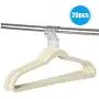 20 Pcs Random Color Thin Flocking Hangers Non Slip Clothes Suit Shirt Pant Hangers Organization Home Clothes Hangers Decoration