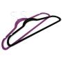 Homgrace Heavy Duty Velvet Clothes Hangers, Durable Non Slip Space Saver Clothes Hangers (Purple, Pack of 120)