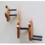 Ukulele Wall Mount Hangers, Holder, Tropical Style Hook, 3 Pack