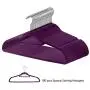 Yeshom 100Pcs Velvet Hanger Non Slip Clothes Suit Flocked Hangers Swivel Hook Ultrathin Space Saving Home