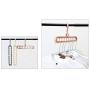 Cabilock Clothes Hanger 3pcs Practical 9 Holes Clothes Hanger Portable Clothing Storage Racks Wardrobe Clothing Organizer Coat Hook Storage Holder (Random Color)