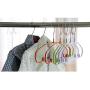 KYCPTNFJ Candy Color Space Saving Plastic Coated Metal Clothes Hanger, Heavy Duty Non Slip Shirt Dress Rack 20 Pieces