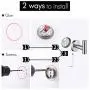 KES Bathroom Wall Towel Hooks No Drill Heavy Duty Robe Hook Holder SUS304 Stainless Steel Brushed 2 Pack, A2164DG-2-P2 KES Bathroom Wall Towel Hooks No Drill Heavy Duty Robe Hook Holder SUS304 Stainless Steel Brushed 2 Pack, A2164DG-2-P2
